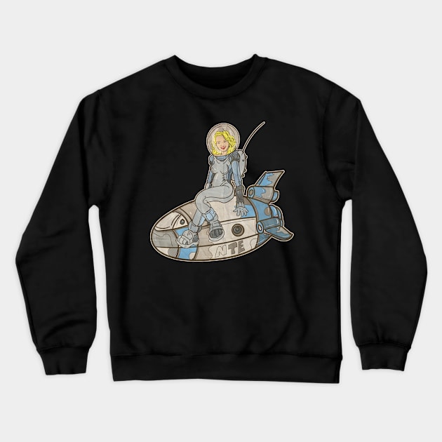 AstroGurl Crewneck Sweatshirt by silentrob668